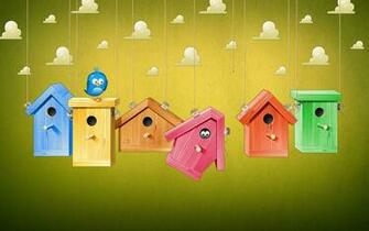 Bird Cages Art Cartoon HD Wallpaper Magic4walls