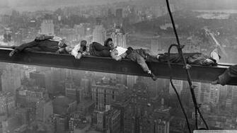 Construction Workers At Height 4k HD Desktop Wallpaper For