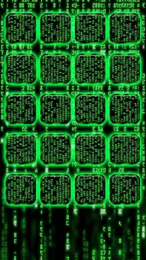 Search Matrix Code iPhone Wallpaper Tags Dock Frames Green