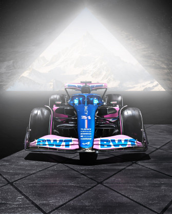 First Image Alpine F1 Team Rolls Out A523 In London