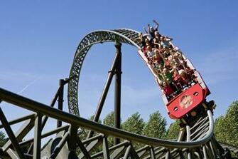 Roller Coaster Amusement Park Fun Rides 1roll Adventure Summer People
