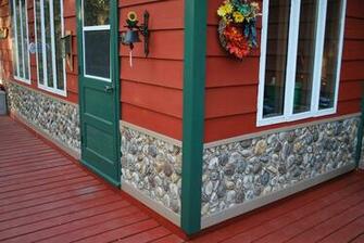 Faux River Rock Siding Panels