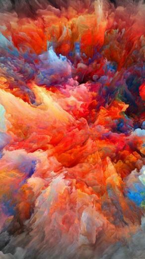 iPhone Wallpaper Explosion Of Color Paint My HD