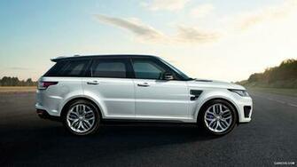 Range Rover Sport Svr White Side HD Wallpaper