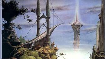 Fantasy Art Magic Island Bridges Wallpaper