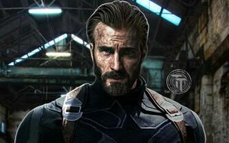 Captain America Beard Look In Infinity War 4k
