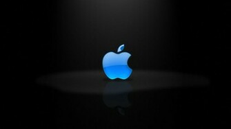 Blue Apple Logo Wallpaper