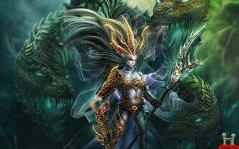 Pictures Dragons With Women 3d Strange Girl Dragon