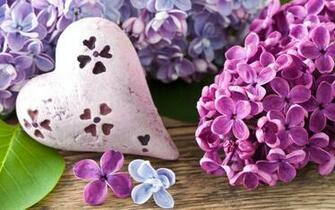 Flowers World Lilac Heart Shaped