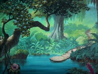 Disney Crossover Image Empty Backdrop From The Jungle Book Wallpaper