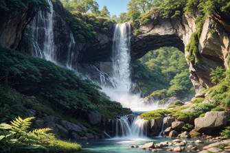 Natures Landscape Waterfall 8k Wallpaper By Yomogun