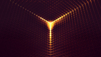 3d Abstract Digital Art Orange Light 4k HD Wallpaper