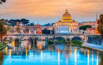 Wallpaper City The Rome Italy Cathedral Panorama
