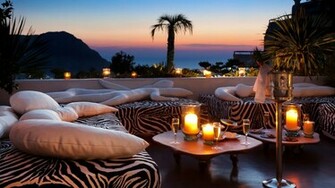 Ibiza Hacienda Hotel Lounge Bar Sunset Wallpaper