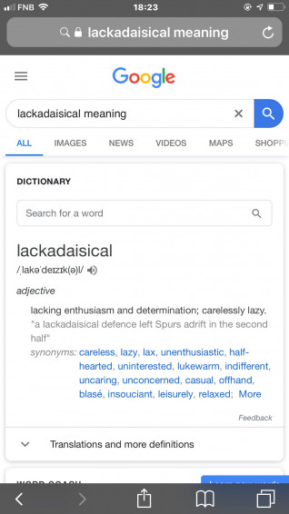 Lackadaisical Definition Wallpaper