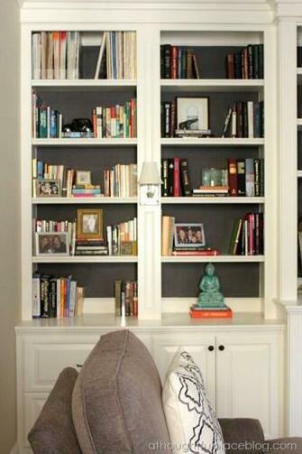 Cgd Decorating Tip Casey Grace Design Dark Back Of Shelving Unit