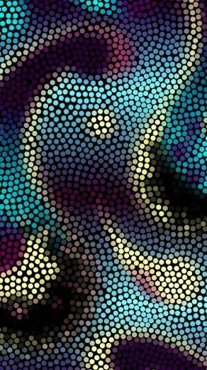 Blurred Neon Lights iPhone Plus And Wallpaper