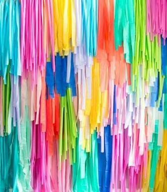 Diy Pinata Fringe Photo Backdrop A Kailo Chic Life Party