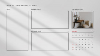 Custom Desktop Organizer Wallpaper Templates