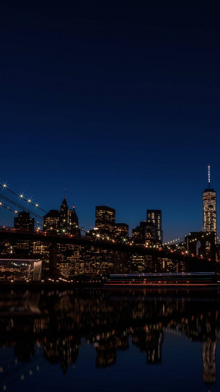 New York Night iPhone Wallpaper