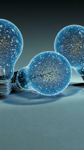 Creative Light Bulbs Wallpaper iPhone