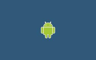 Met Groene Android Logo HD Blauwe Google Wallpaper