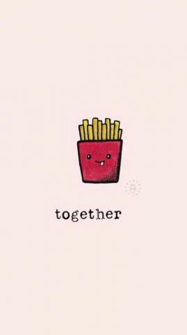 Burger And Fries Best Friend Wallpaper Friends Happy