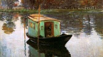 French Lakes Traditional Art Claude Monet Impressionism Wallpaper