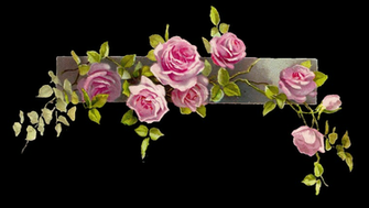 Antique Image Flower Graphic Vintage Pink Rose Clip Art Branch
