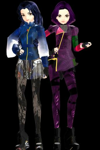 Mmd Evie And Mal By Frede15