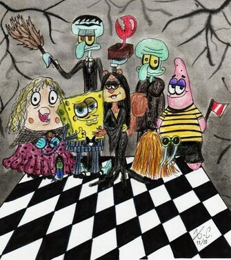 Halloween Spongebob As Printed By Shermcohen