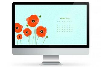 Phone Or Tablet With This April Calendar Wallpaper
