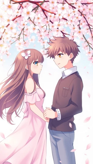 Anime Love Couple Wallpaper