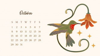 October Desktop Background Calendar Wallpaper In
