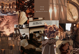 Brown Collage Wallpaper Chocolate Fab Mood Wedding