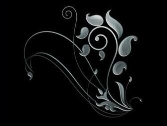 Silver On Black Computer Wallpaper Desktop Background