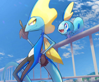 Ladda Ner Inteleonoch Sobble Pokemon Pfp Wallpaper