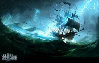 Wallpaper Wave Storm Zipper Ship The Whaler Natures Wrath