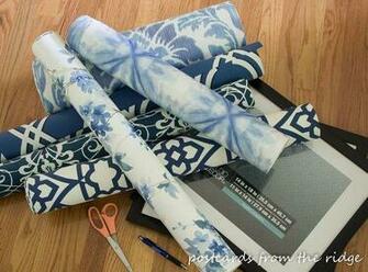 Pottery Barn Inspired Framed Wallpaper Artwork Crafts
