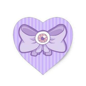 Creepy Candy Cute Kawaii Pastel Goth Heart Sticker