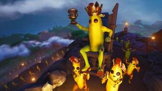 Fortnite Battle Royale Peely The Banana King 4k Wallpaper