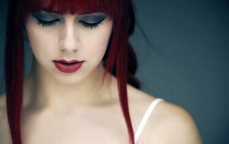 Brunette Girl Lips Makeup Art HD Wallpaper
