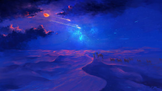Arabian Night Fantasy Landscape R Wallpaper