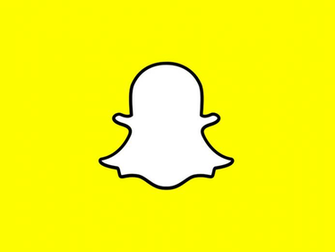 Snapchat Thumb Logo Yellow Background