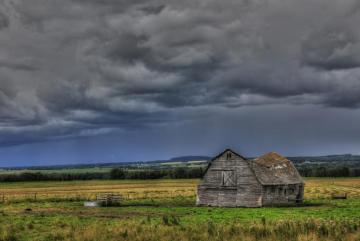 Wallpaper Landscape Old Hill Building Abandoned Sky Field