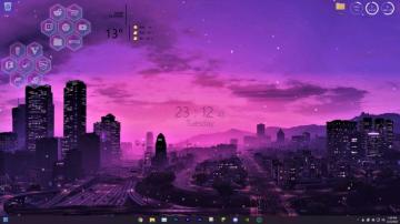 My Windows Purple Aesthetic R Rainmeter