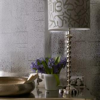 Silver Foil Wallcovering Celia Rufey Wallpaper Questions