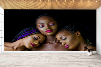 Wallpaper Wall Art African Woman Painting Paper 3d