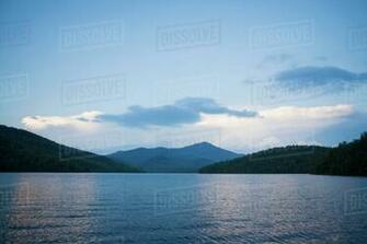 Lake Placid With Whiteface Mountain In Background Stock Photo