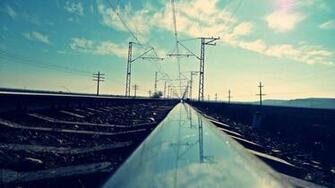 Bts Spring Day Train Track HD Wallpaper Background
